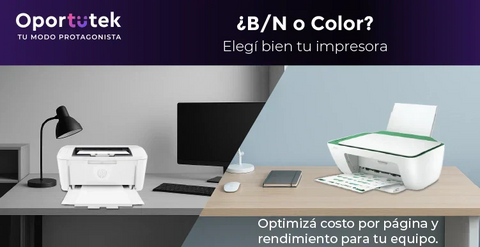 ¿Impresora blanco y negro o color? Cómo elegir la ideal para tu hogar o empresa
