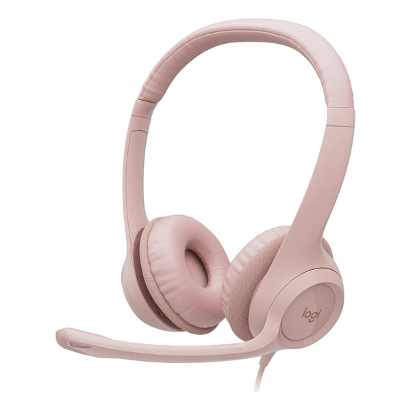 Auriculares Logitech H390 USB Rosa