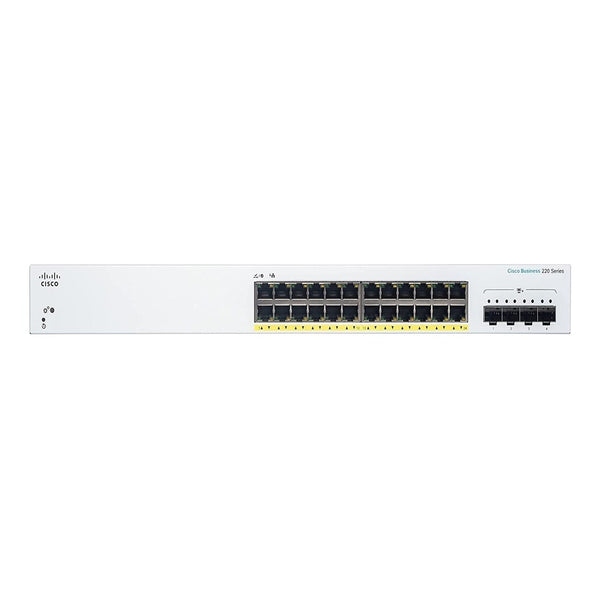 Switch Cisco CBS220-24FP-4G-AR 24 Puertos PoE 382W + 4 SFP