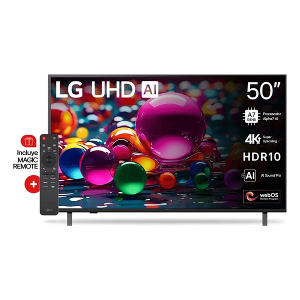 Smart TV 50" LG 50UA8050PSA 4K UHD Incluye Magic Remote AI